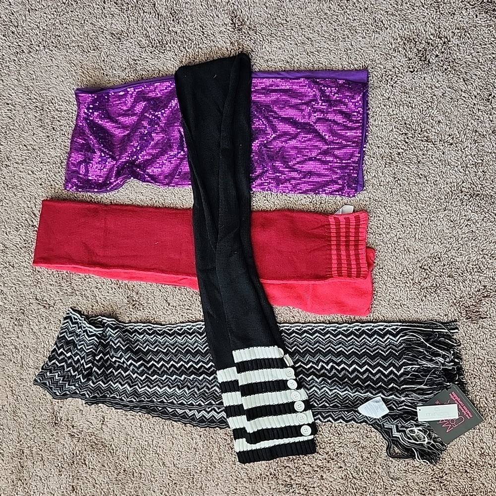 4 scarves